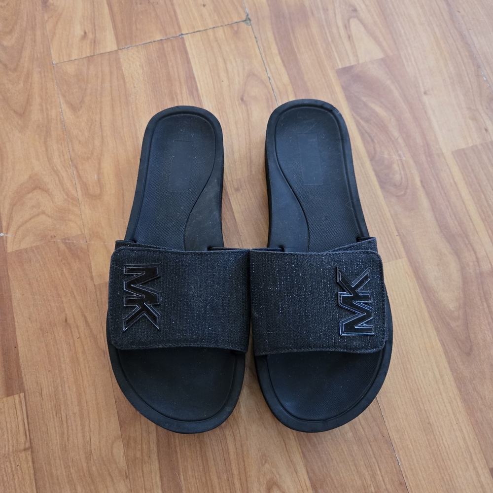Michael Kors Black Slide Sandals